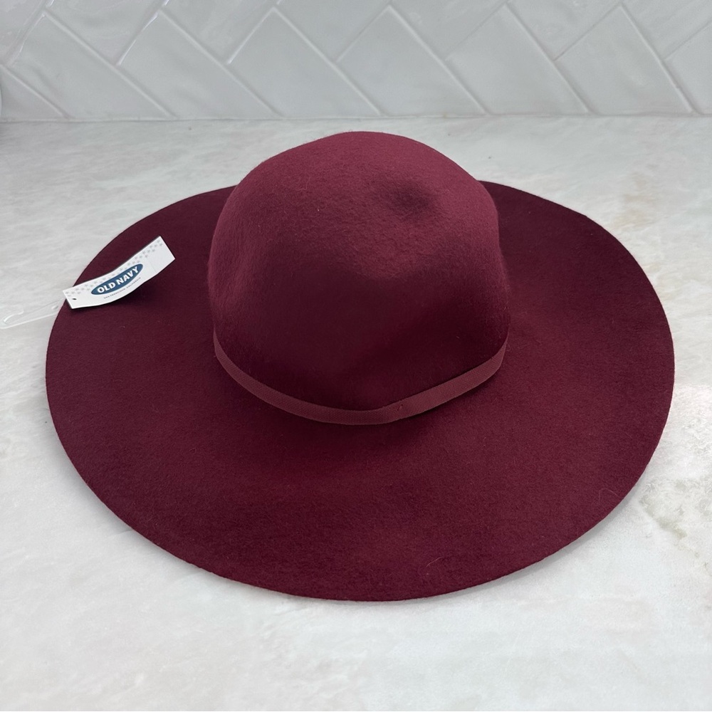Old Navy wide brim felt fedora festival hat NEW WITH TAG